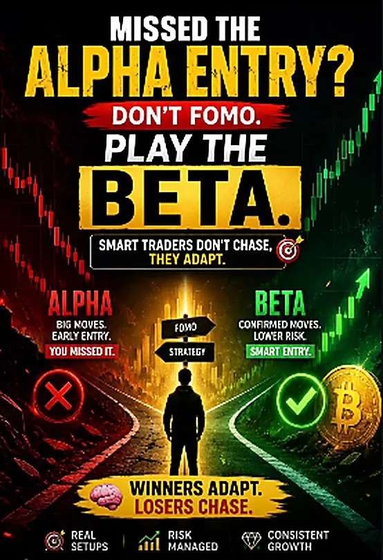 Cover frame for the reel about alpha and beta entries in crypto markets.